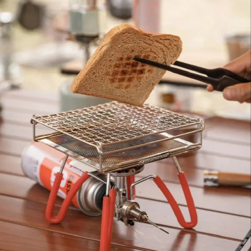 Camping Picnic Mini BBQ Grill Rack Campingmoon US-1312 US-1615 Steel Folding Bread Toast Grill Net
