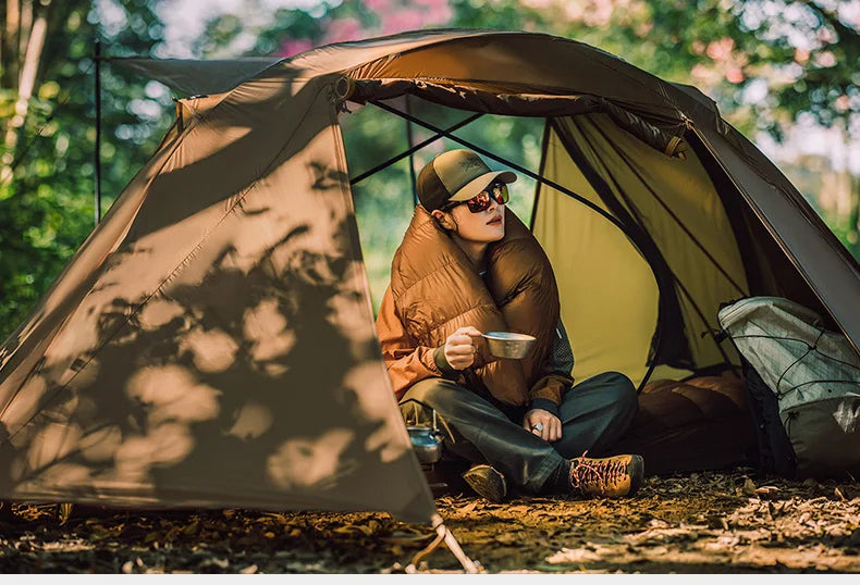 Thous Winds Taurus Solo Tent, Ultralight Hiking Camp, Solo Backpack Tent, Outdoor Cot Tent, 15D Nylon Ripstop Both Side Silicon