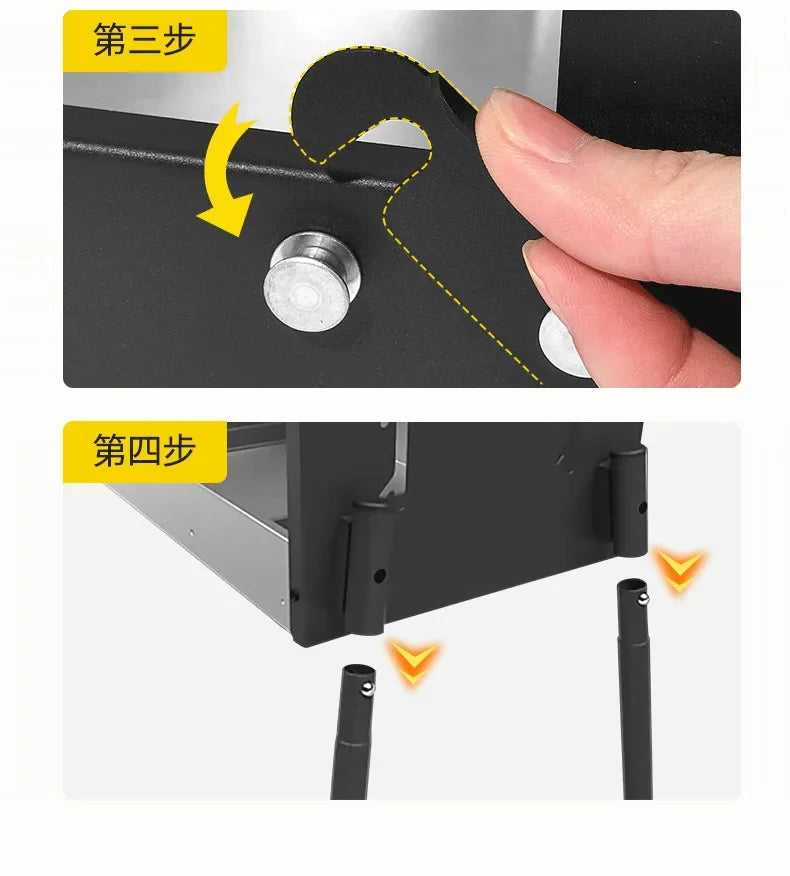 Barbecue Oven Household Outdoor Smokeless Barbecue Charcoal Courtyard BBQ Portable Barbecue Oven Supplies Tools