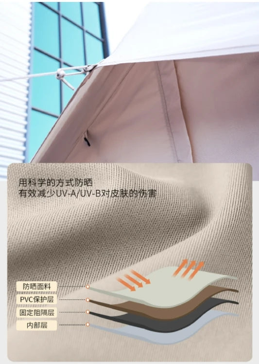 7.5㎡ Large Inflatable Tents with Air Column Set for Rainproof & Waterproof Outdoor Camping 420D Oxford Fabric Inflatable Marquee