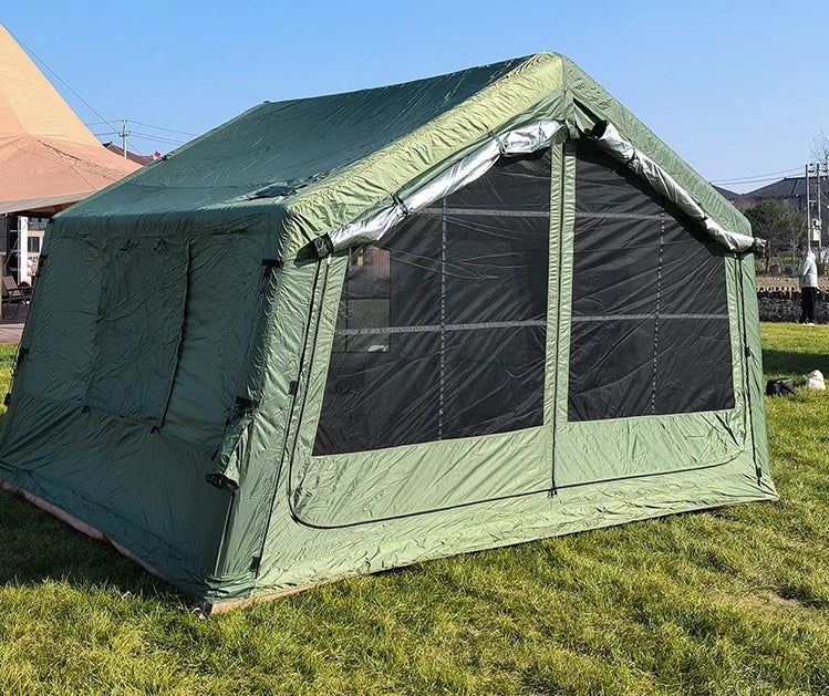 8 ㎡ Camping Outdoor Tent for 4~6People No Pitch Rainproof Sunproof Wind Resistant Hiking Marquee with Skylight & Chimney Outlet