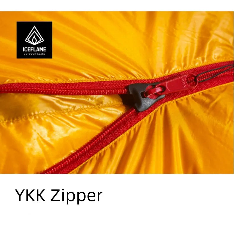 Ice Flame HW 20D Nylon Ultralight Mummy White Goose Down Sleeping Bag Outdoors Camping Keep Warm Duck Down Adult Equipment