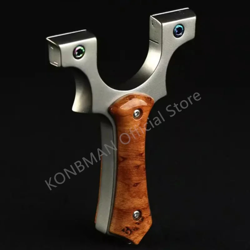 Outdoor Hunting High-power Shooting Metal Slingshot Professional Catapult High-precision Hunting Slingshot Shooting Target