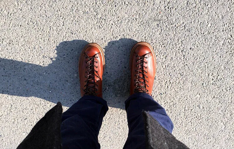 Mens British Wind Retro Boots Motorcycle Short Boots Men's Leather Boot Casual Work Shoes Men Women's Tide Chelsea Boots