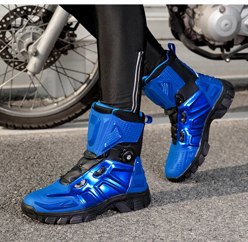 New Motorbike Boots Anti-slip Waterproof  Motorcycle Boots Wear-resistant Biker Protection Equipment Anti-fall Motocross Boot