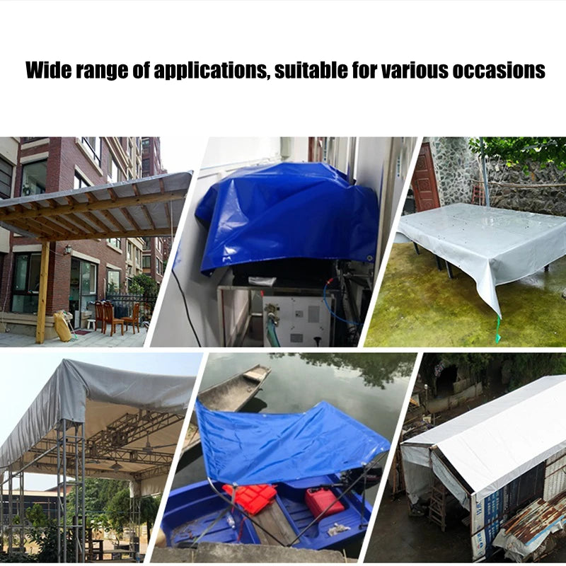 Tarpaulin Garden Cover Waterproof Awning Awning Canvas Oil Cloth Waterproof Canopy for Garden Plants, 0.32mm, Made of Polyethyle