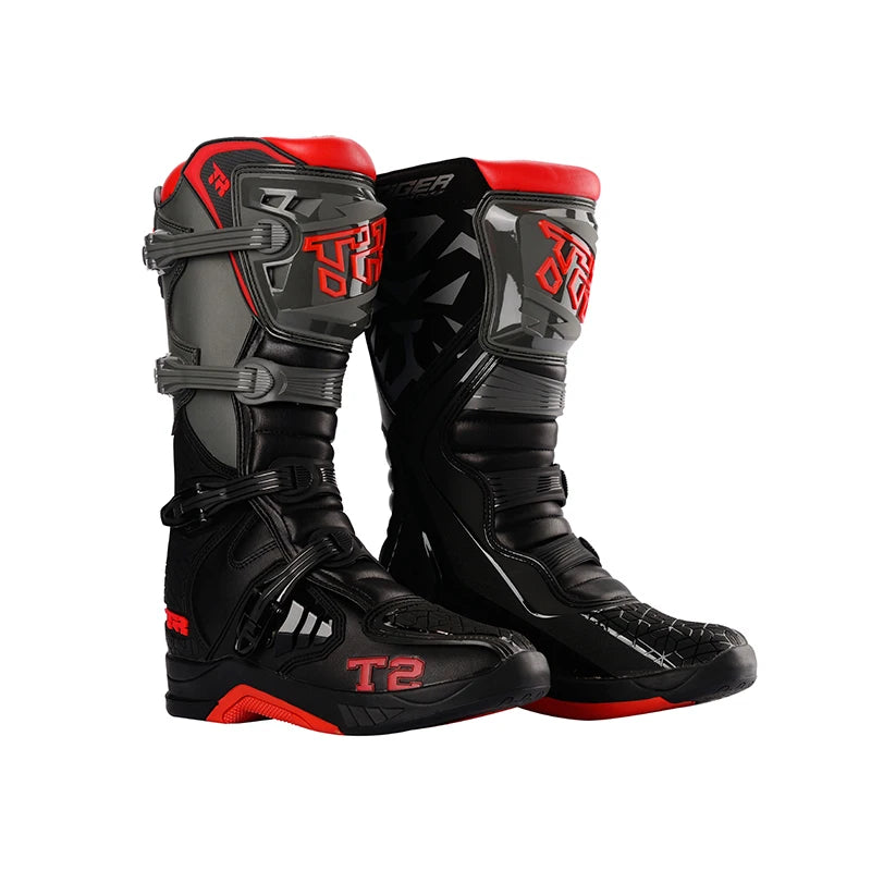 1pcs Motocross Enduro Professional Racing Boots Motorcycle Off-road Bottas Motorboat Shoes ATV MTB Motorcycle Long Racing Boots