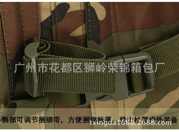 Upgraded 3D Bag Camouflage Mountaineering Bag Tactical Backpack Outdoor Camping Travel Bag