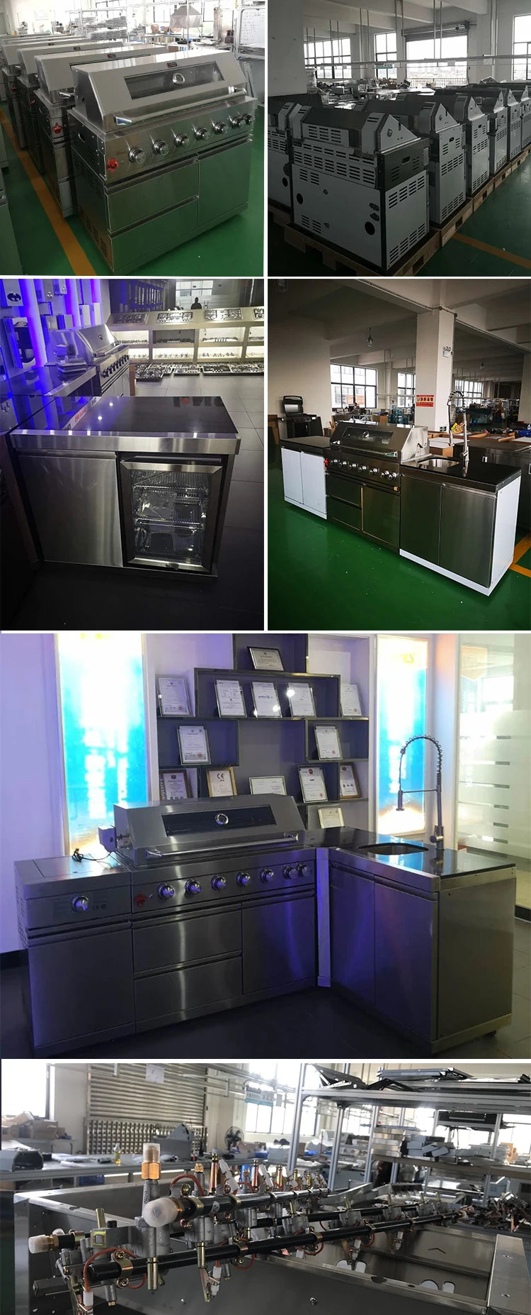 High Quality 4 Burner Gas BBQ Grill for Outdoor Kitchen Use