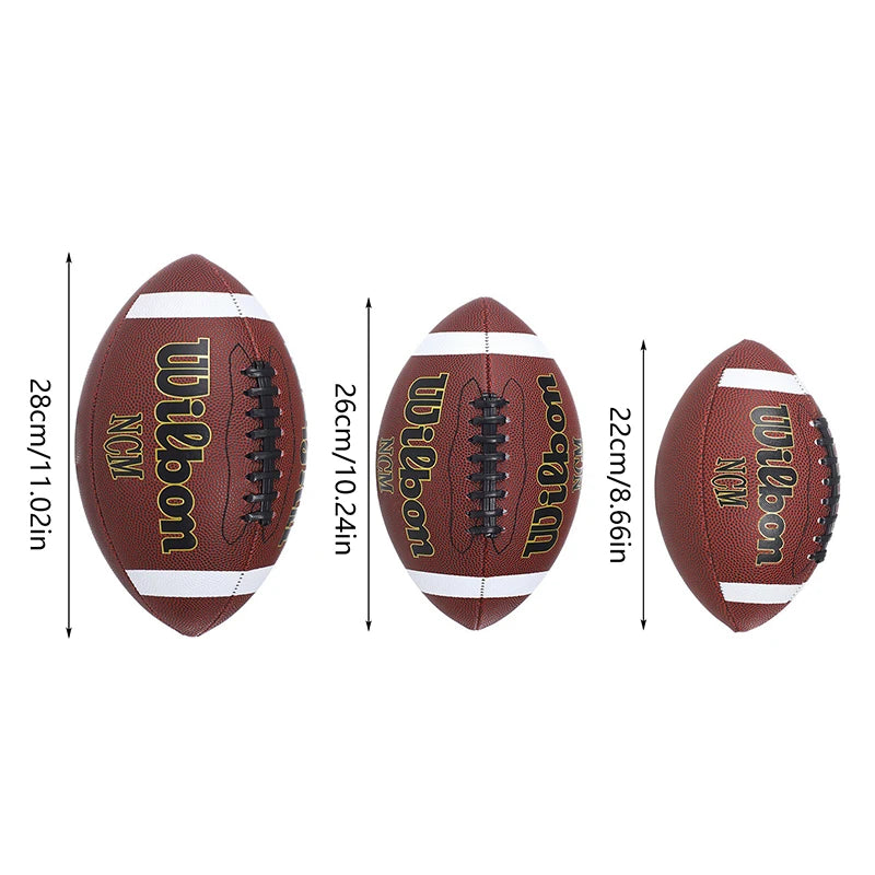 Standard Rugby Ball American Football Soccer Association Football Size 3 6 9 Sports Football Adult Kid Training Game Supplies