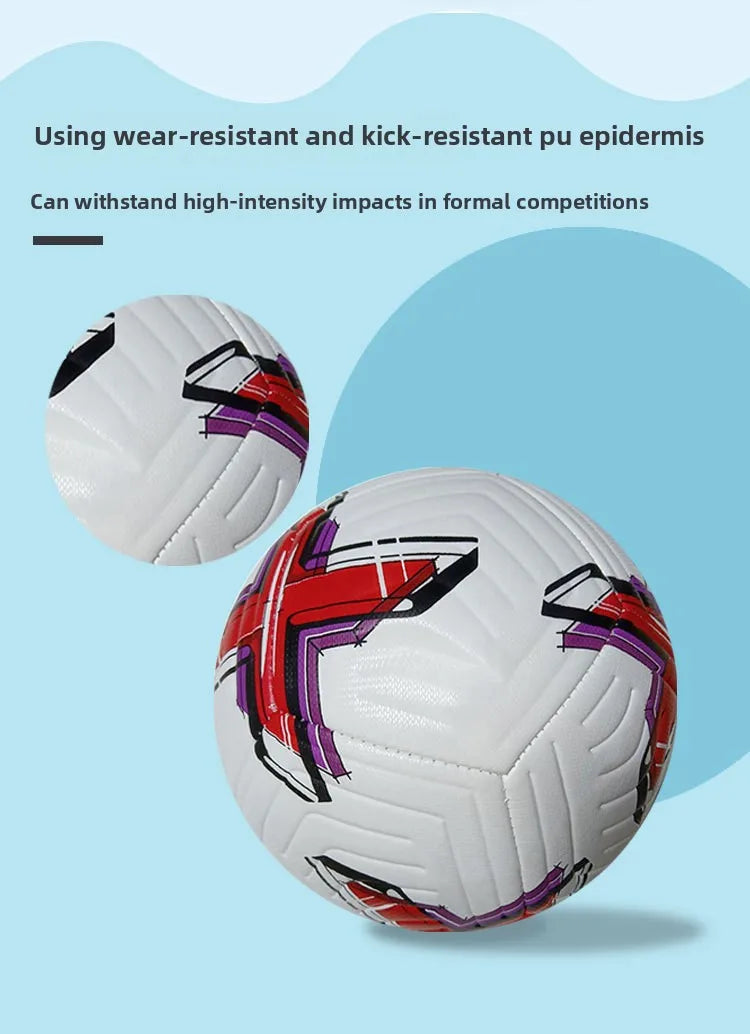 Newest Soccer Balls Standard Size 5 PU Material High Quality Outdoor Official Match Game Football Training Seamless Futbol