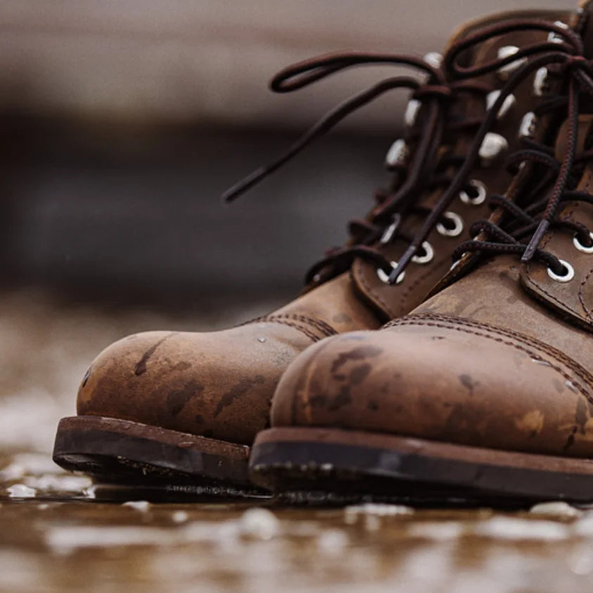 Maden First Layer Cowhide 8111 Ankle Boots Vintage Genuine Leather Paratrooper Motorcycle Boots Men's Fall Winter Casual Shoes