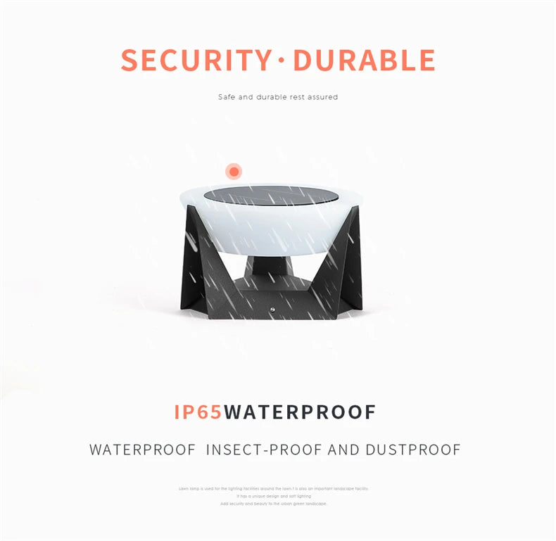 LED Solar Light Outdoor Garden Column Lamps Post Lights Waterproof Fence Gate Cap Lighting Lantern Head Fixture Patio Decoration