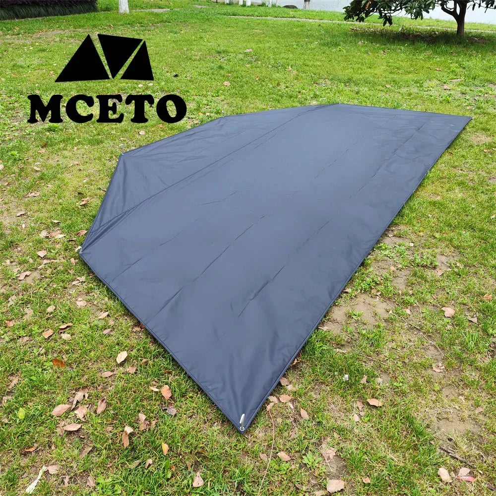 4.6 M Polygon Camping Mat Oversize Outdoor Picnic Mat Decagon Big Pyramid Tent Ground Sheet Simple Awnings Shelter Beach Blanket