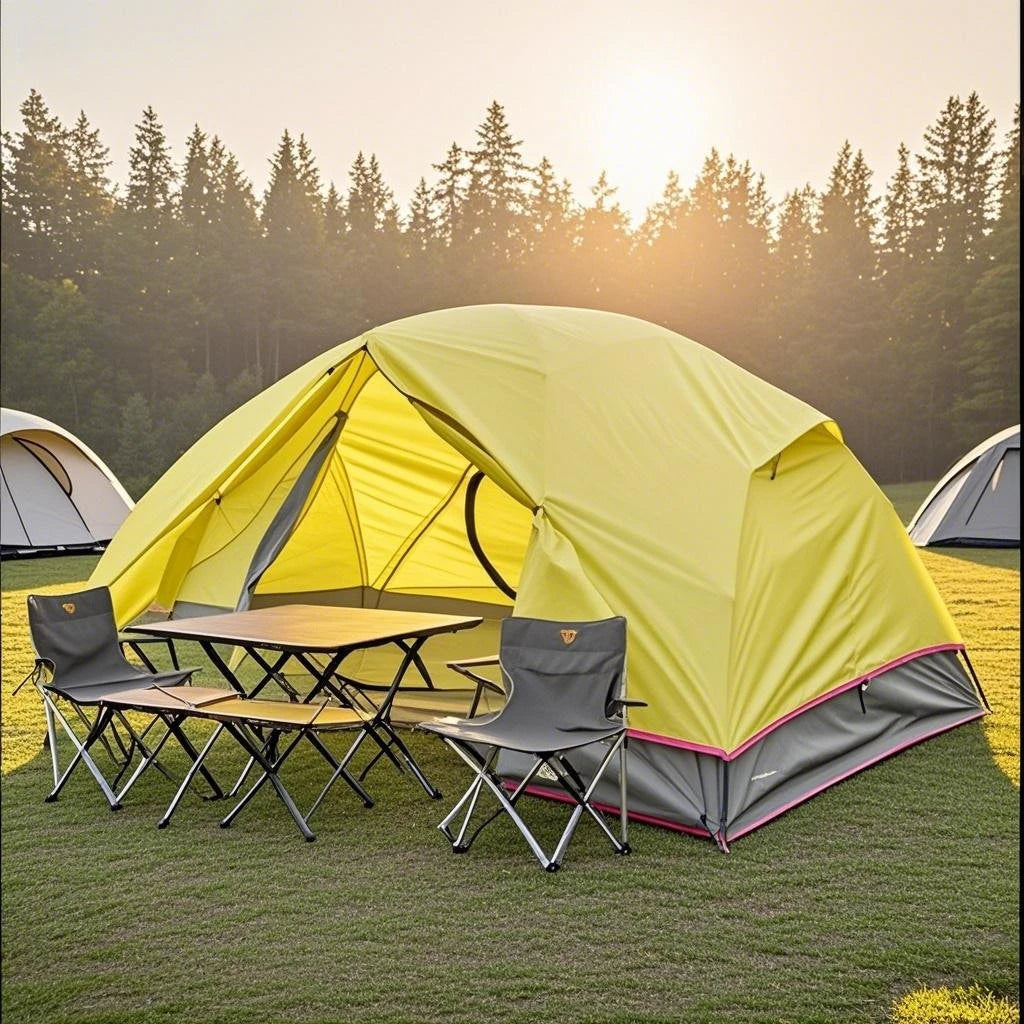 Portable Lightweight Camping Tent (2-Person Capacity) with PU4000 Waterproof Floor & Footprint, Perfect for Backpacking & Hiking
