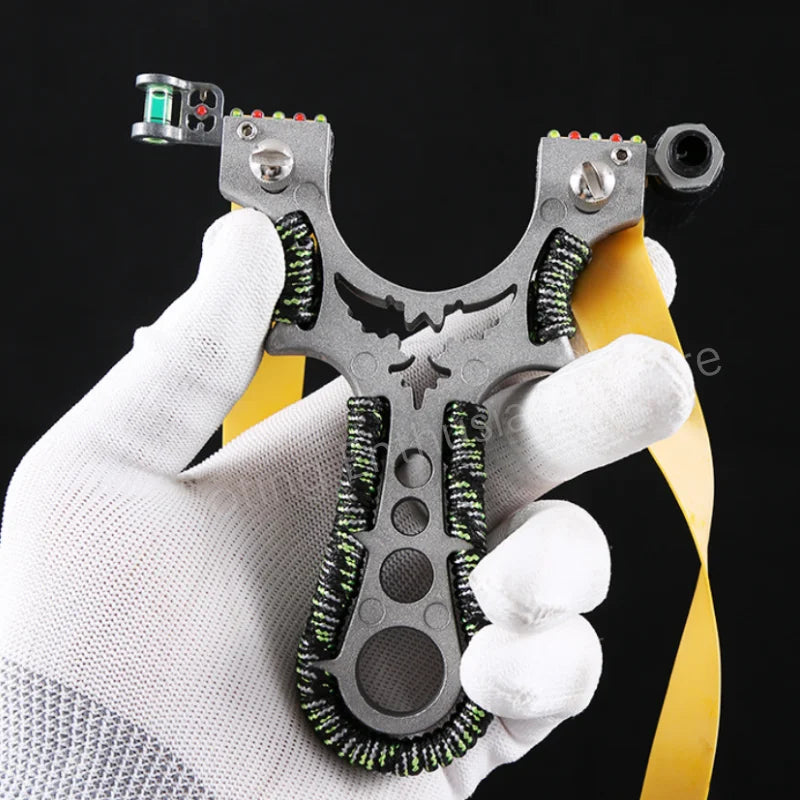 High Precision Flat Tape Catapult Outdoor Shooting Professional Slingshot High-quality Alloy Hunting Sports Game