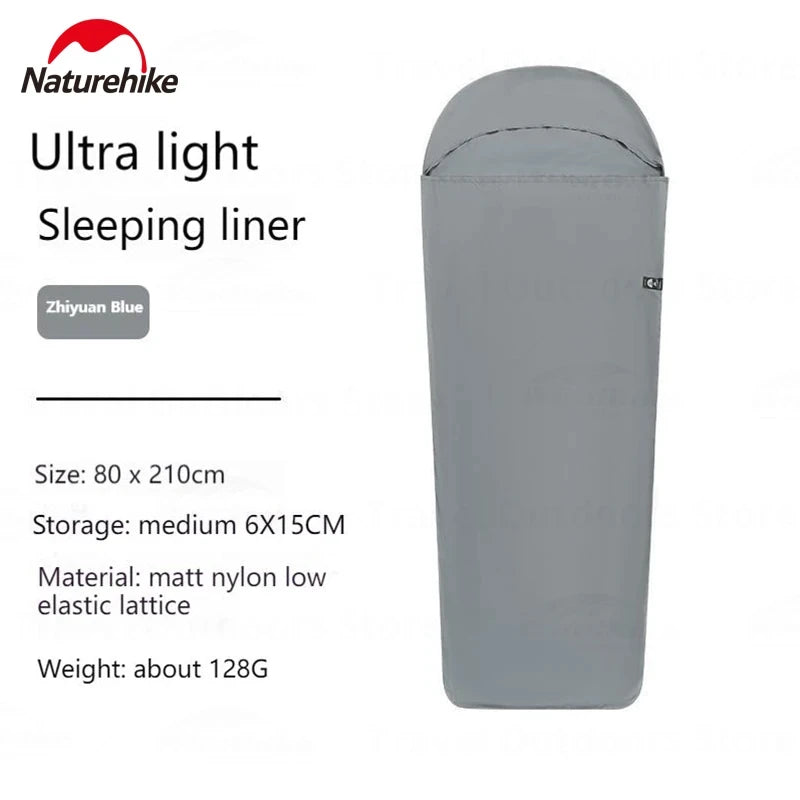 Naturehike Sleeping Bag Liner Tourism Single Stretch Envelope Sleeping Bag 128g Ultralight Camping Sleeping Bags Accessories