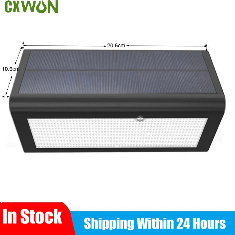 Super Bright 48LED Solar Light Outdoor WaterProof Motion Sensor 4 Mode Lighting Solar Flood Light for Garden Security Yard Patio