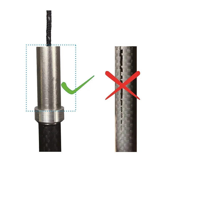 Unltralight Carbon Fiber Titanium Trekking Pole, Pull String Rope, Locking Pole, Walking Hiking Stick, Trail Running Pole, 120g