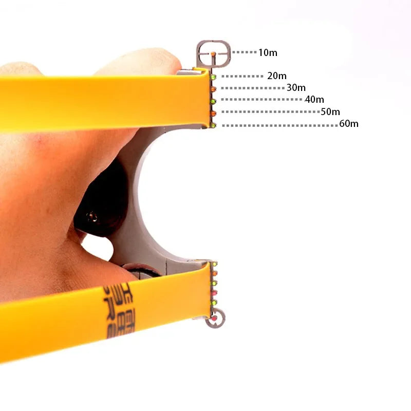 Professional Hunting Slingshot High Quality Stainless Steel Catapult with Flat Rubber Band Outdoor Shooting Game Sling Shot Set