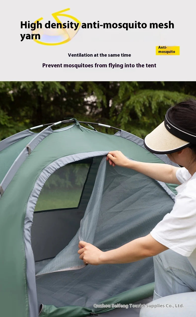 Single Camping Tent -190T Silver Plated Polyester 150D Waterproof Oxford 1.42KG Lightweight and Portable Outdoor Tent ultralight