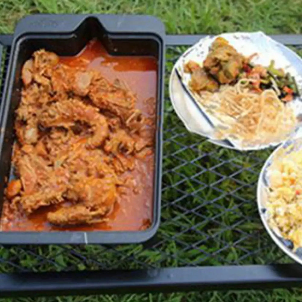 Folding Barbecue Rack Grilling Rack for Outdoor Portable Folding Campfire Grill Grate Heavy Duty Steel Mesh Cooking for Outdoor