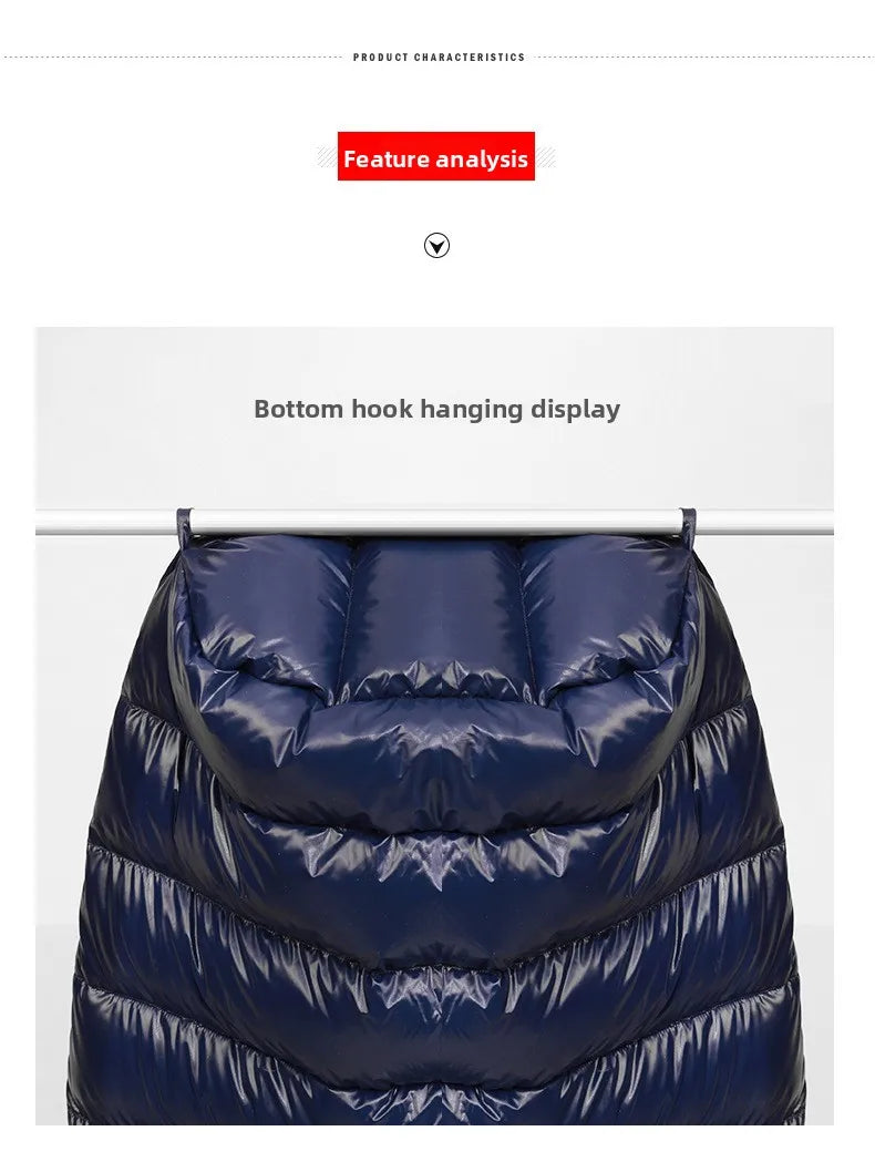 SKY ICEFeichan Mummy Down Sleeping Bag for Adults Outdoor Camping Winter Thickened Goose Down Cold-Proof Warm