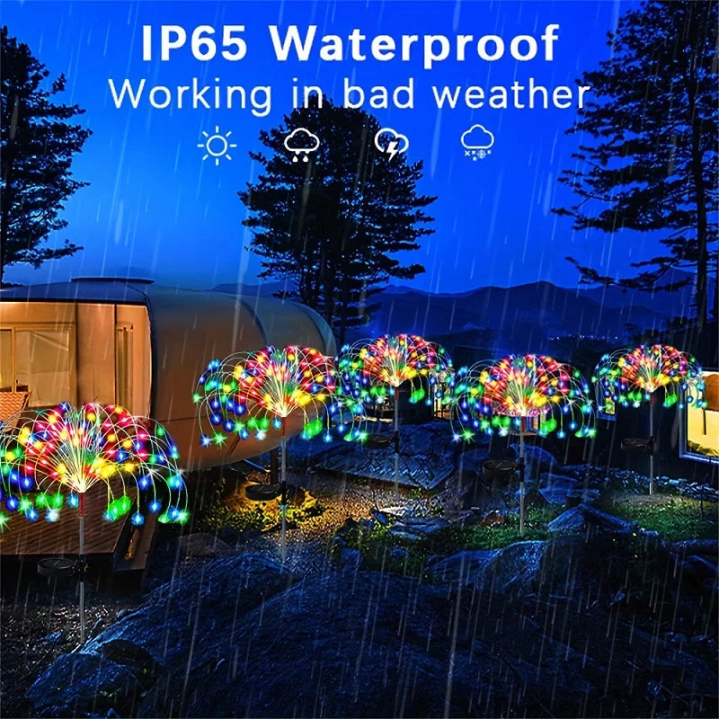 Super Solar LED Light Outdoor Waterproof Solar Light 8 Lighting Modes DIY Fairy Light Holiday Decorative garden Lights Lamp