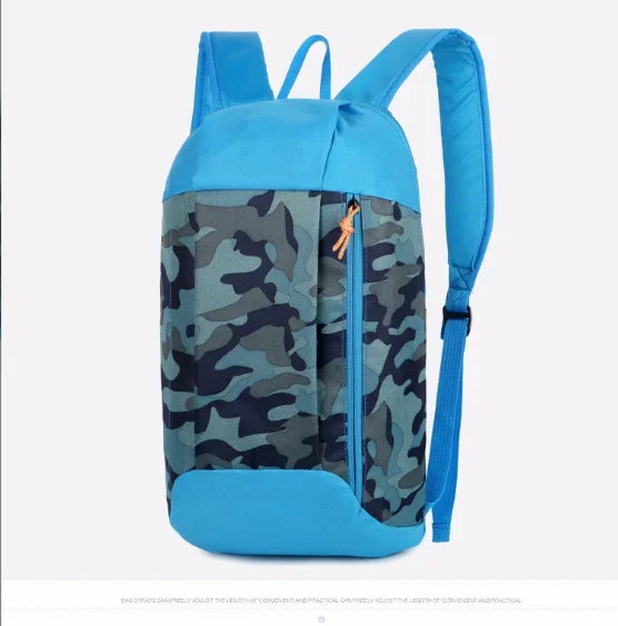 Sports Lightweight Camouflage Backpack Travel Mountaineering Bag Zipper Adjustable Belt Camping Men Ladies Children