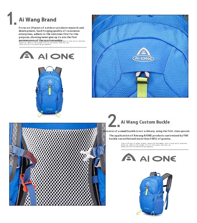 25L Sports Hiking Outdoor Backpack Camping Climbing Bag Nylon Multifunctional Bicycle Bike Bag Travel Shoulder Bag for Men Women