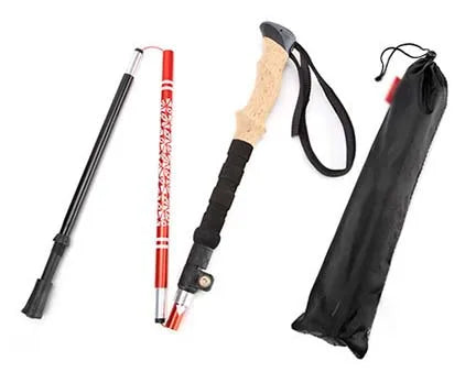 Trekking Poles for Hiking Walking Sticks for Seniors Collapsible and Lightweight, 2pc Set - Hiking Poles for Backpacking Camping