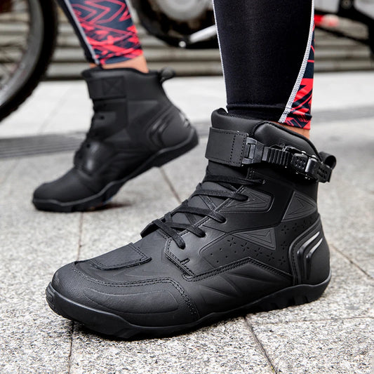 Men Motorcycle Boots New High Quality TPU Protection Men's Motorcycle Shoes Non-slip Breathable Motorbike Riding Boot