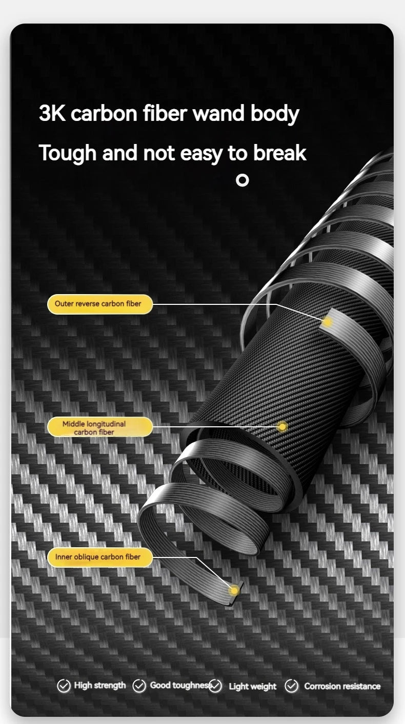 Naturehike Trekking Pole 2pcs 62-135cm 3Sections Carbon Fiber Telescopic Walking Stick Outdoor Hiking Canes Ultralight Climbing