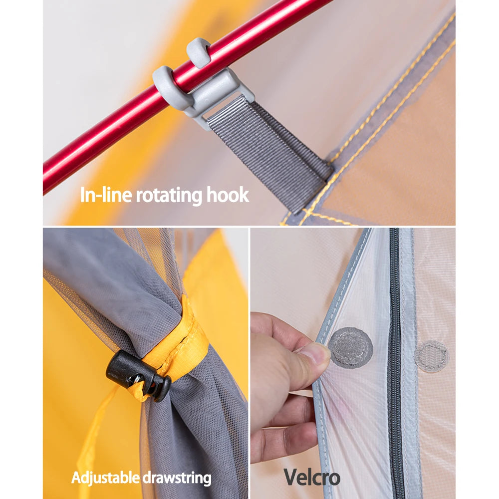 Naturehike Cloud Up 2 Camping Tent 1-2 Person Nylon 20D Travel Tent Waterproof Portable Hiking Backpacking Tent Ultralight