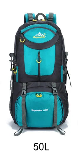 40L 50L 60L Outdoor Climbing Hiking Waterproof Anti-wear Bags Sports Large Capacity Backpack Men Women Camping Mountain Rucksack