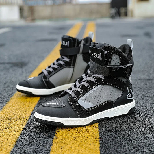 Motorcycle Riding Shoes Motocross Racing Boot Motorcycle Rally Training Shoes Anti Collision Protective Shoes Rider Equipment