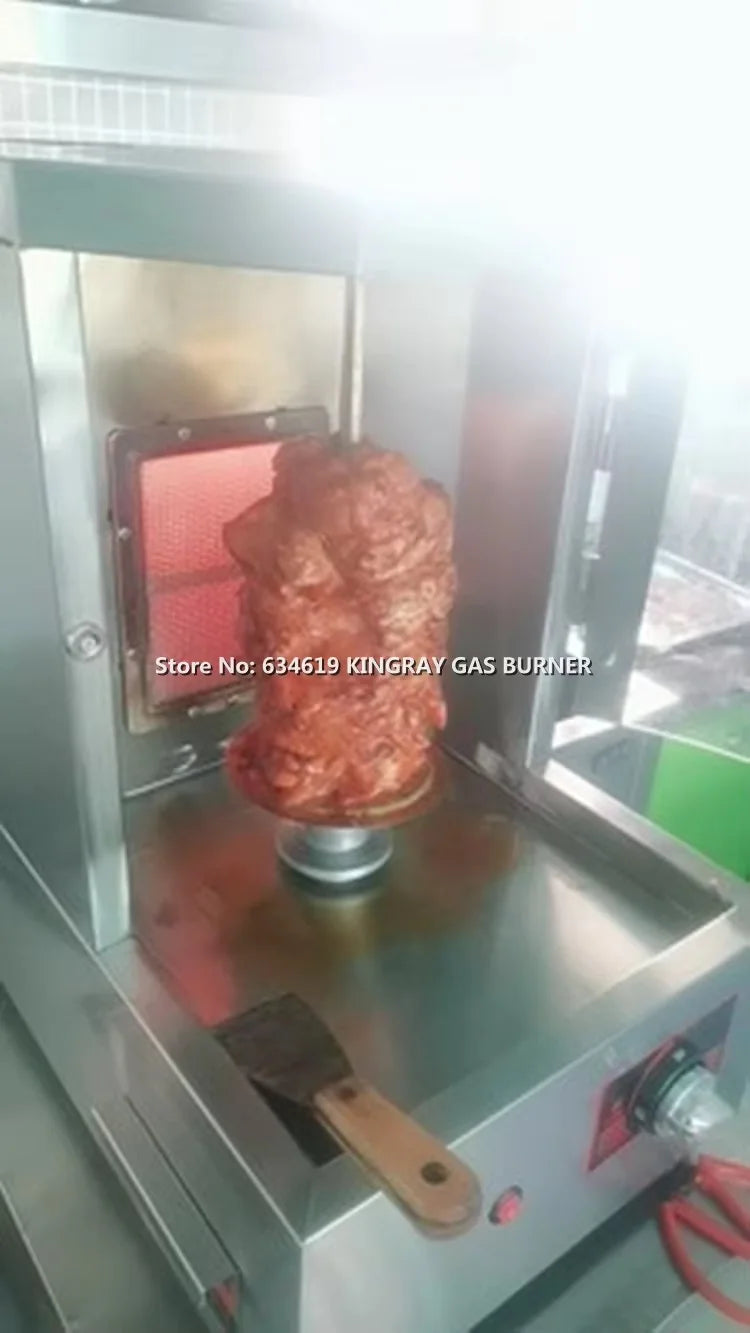 Barbecue Propane Lpg Gas Grill With Skewers, Turkey Doner Shawarma Machine, Kebab Rotisserie Roasters, Infrared Gas Bbq