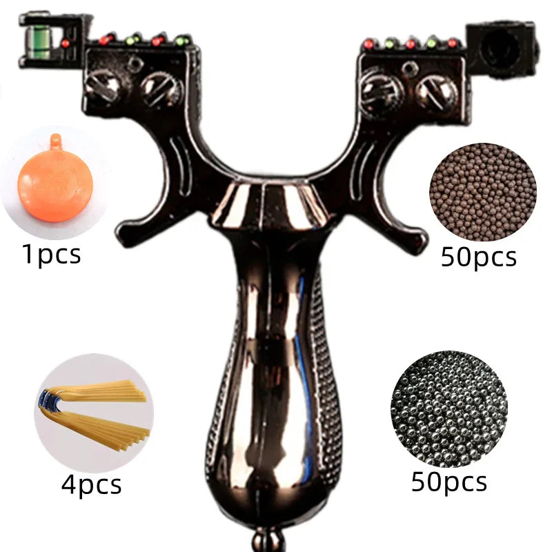 Professional Hunting Laser Slingshot High-power Outdoor Shooting Resin Catapult with Rubber Band Sports Entertainment Tools Set