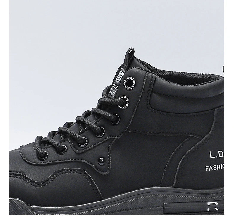 2025 Men's Casual Shoes Non-slip Wear-resistant High-top Sneakers Outdoor Comfortable Platform Hiking Shoes Designer Men's Shoes