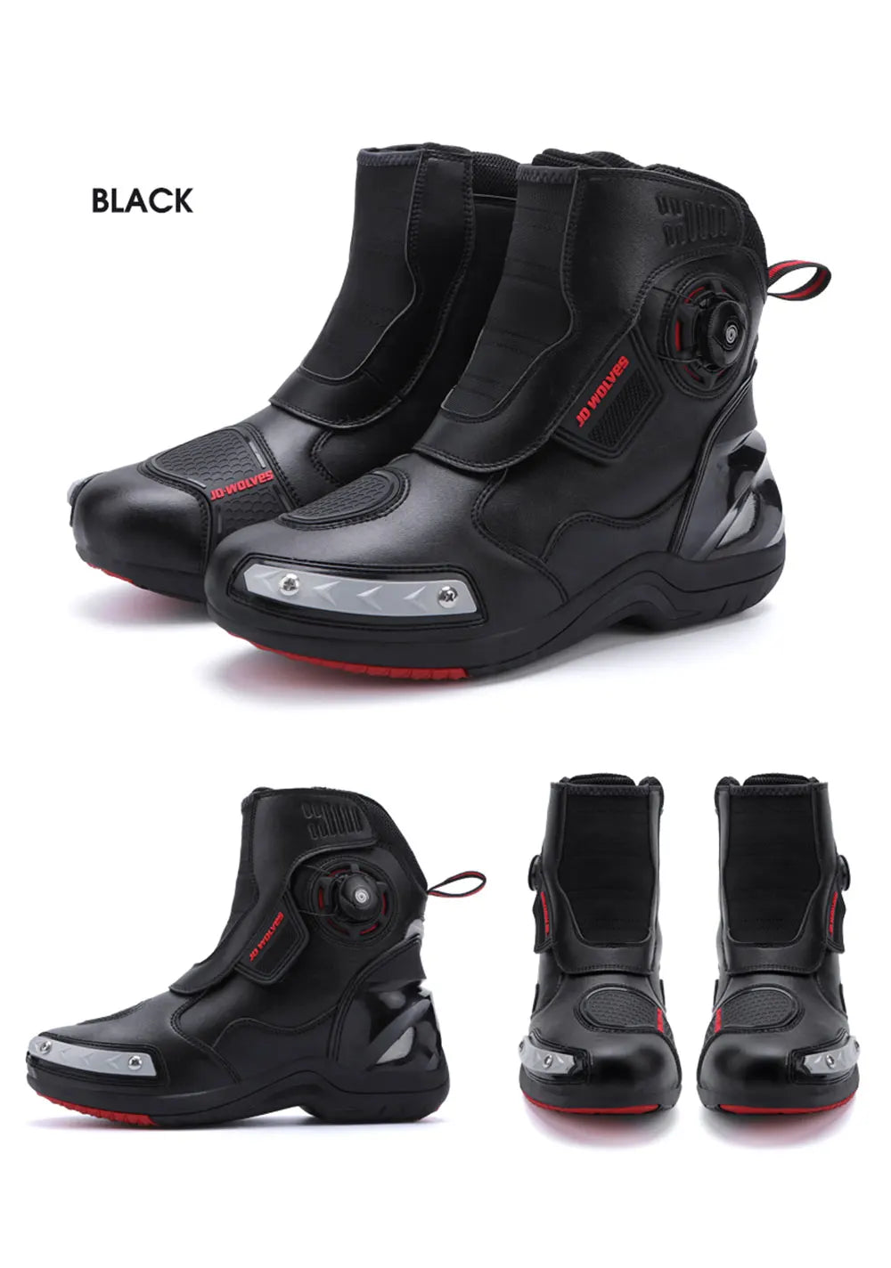 Men Motorcycle Boots Outdoor Waterproof Motocross Riding Boot Anti-Slip Motos Shoes High Quality Men's Motorcycle Shoes JC666