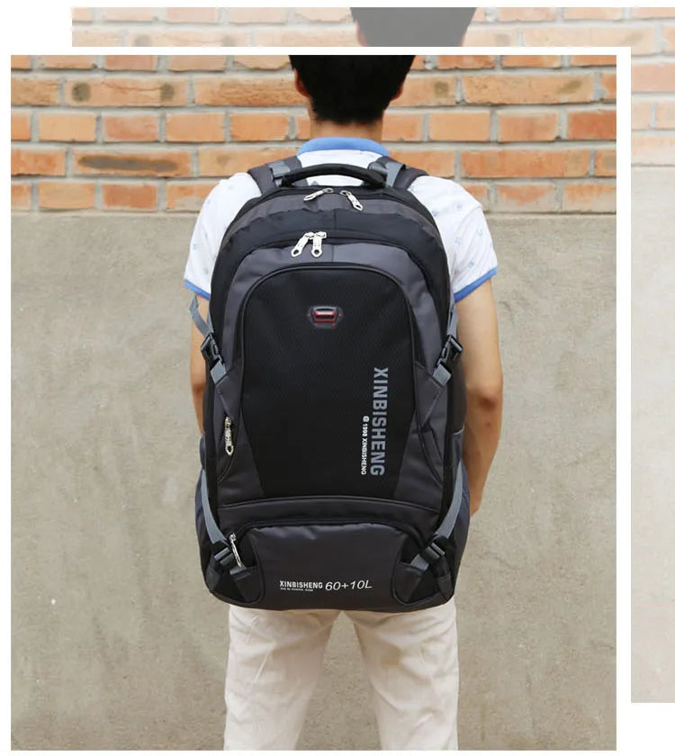 70L Outdoor Hiking Sports Travel Backpack School Bag Large Capacity Trekking Camping Climbing Back Pack Rucksack Tactical Bags