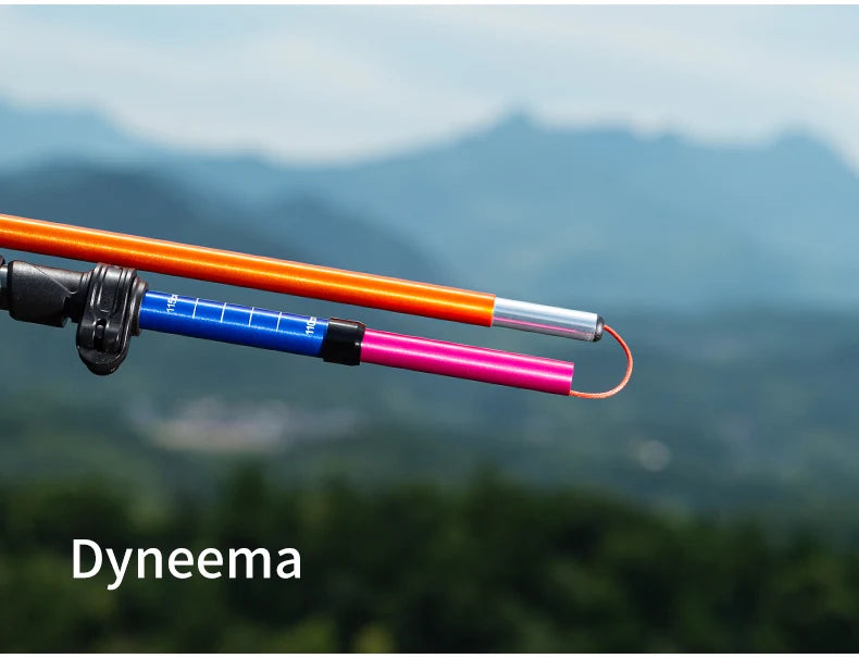 AONIJIE E4208 Rainbow Color Unisex Outdoor Hiking Pole Telescopic Adjustable Aluminum Alloy Pole Running Hiking Walking Stick