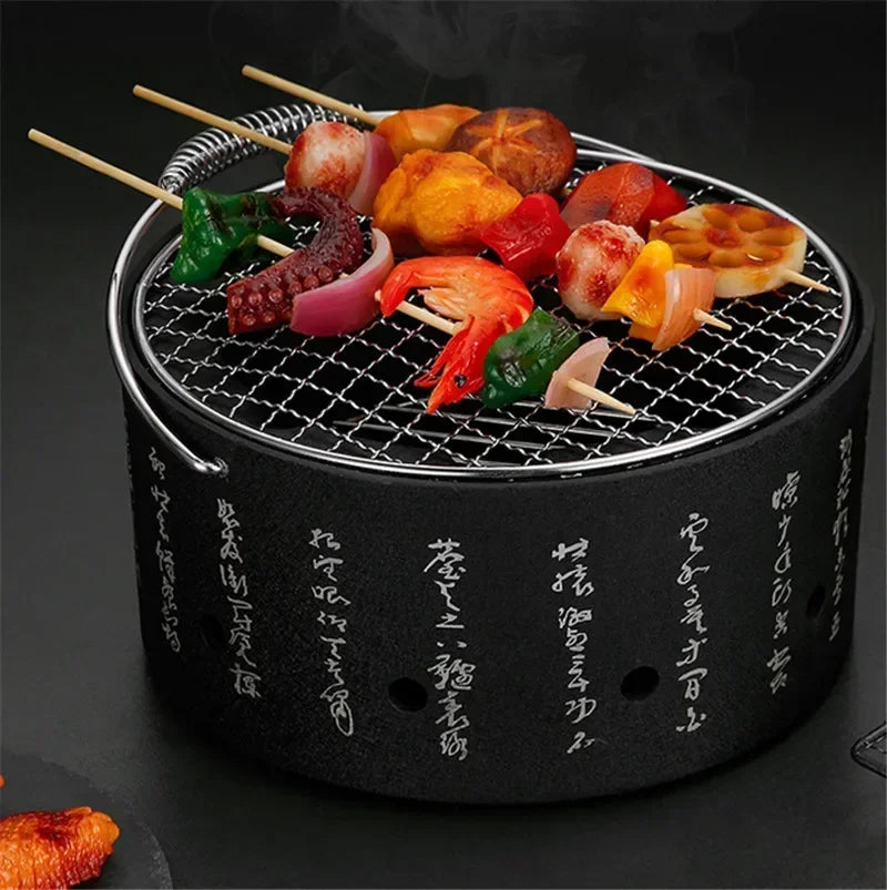 Japanese Barbecue Grill Mini Household Aluminium Alloy Charcoal Barbecue Stove Oven Accessories