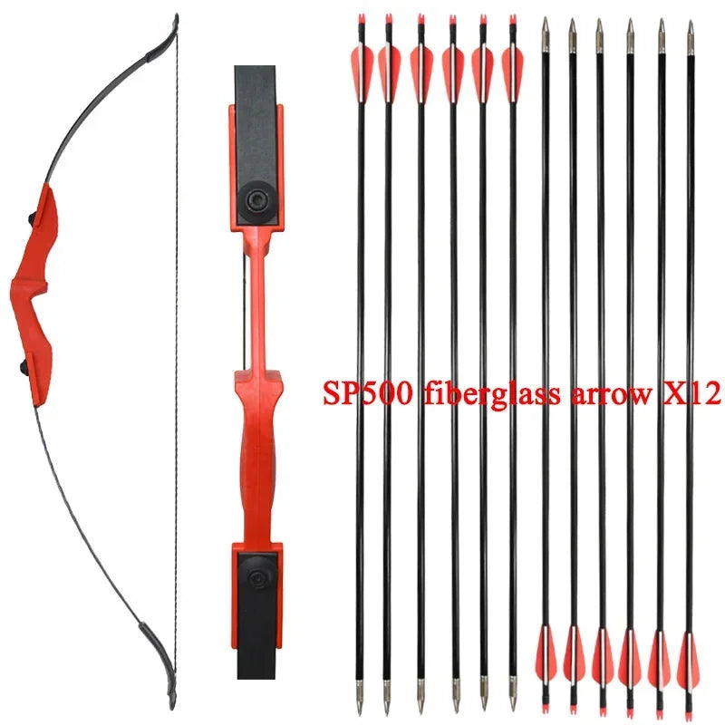 53 Inch Archery Recurve Bow 30-40lbs Takedown Bow Left Right Hand Adults Children Bow Outdoor Arrow Shooting Hunting Accessories