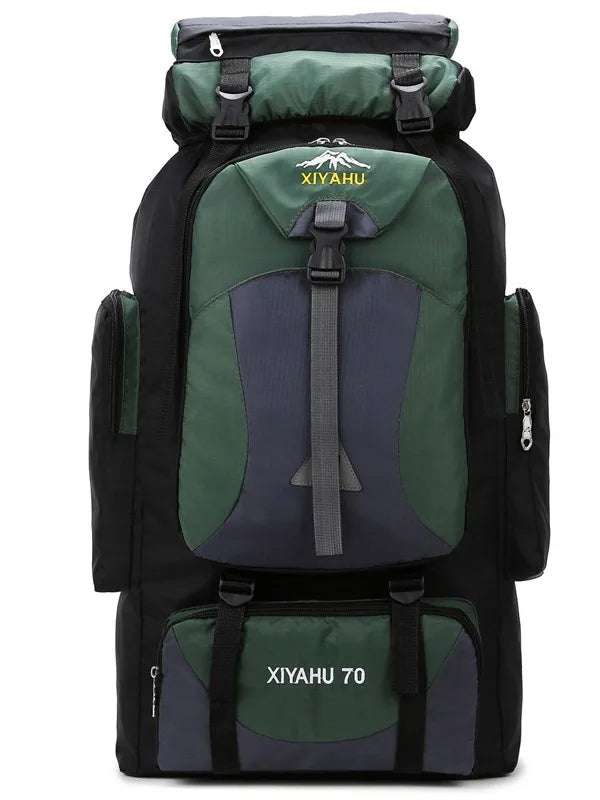 70L Outdoor Hiking Mountaineering Bag Large Capacity Waterproof Sports Travel Backpack Men Women Camping Climbing Bags Rucksack