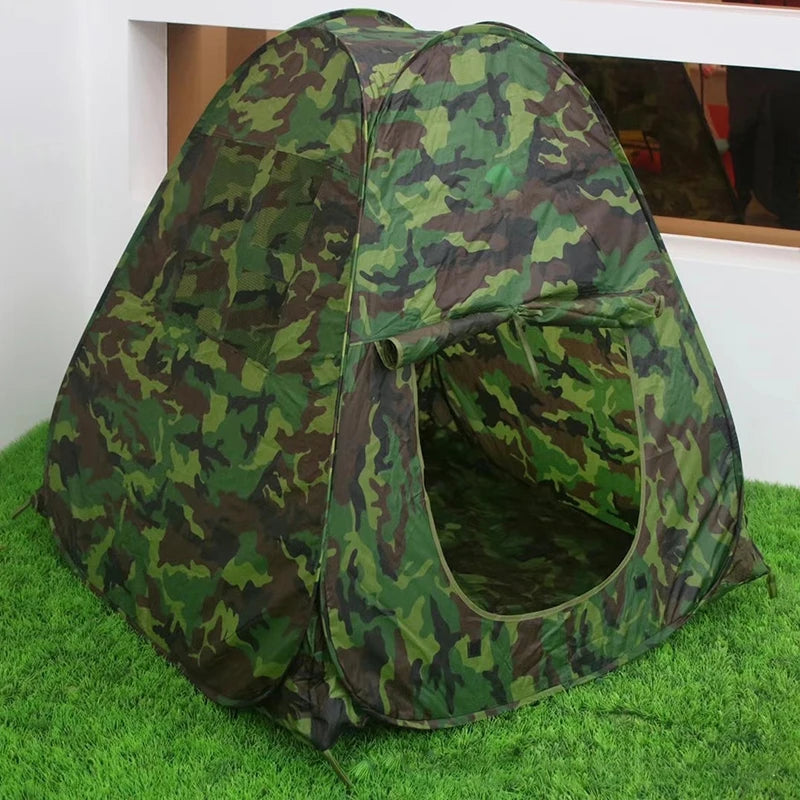 EMER Outdoor Camouflage Bird Watching Camping Tent Portable Play House  Children's Tent for Outdoor Shade Sports Beach Air Tent