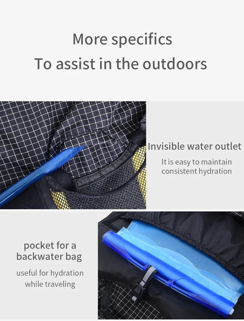 AONIJIE C9111 30L Unisex Multipurpose Hiking Backpack Daypack Travel Bag For Outdoor Trekking Climbing Mountaineering Camping