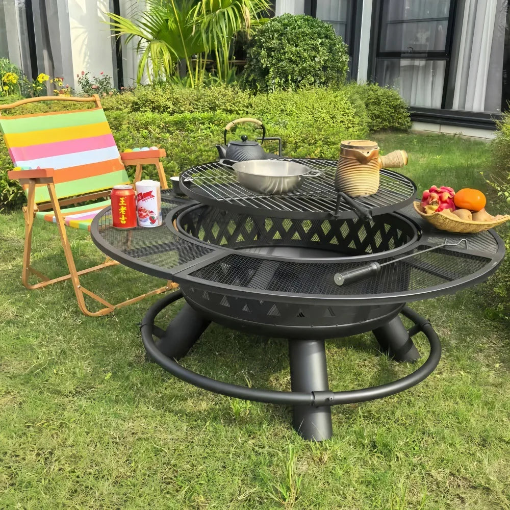Outdoor barbecue grills, household firewood heating stoves, patio fire pits, villa bonfire pits, fire pit tables for gathering