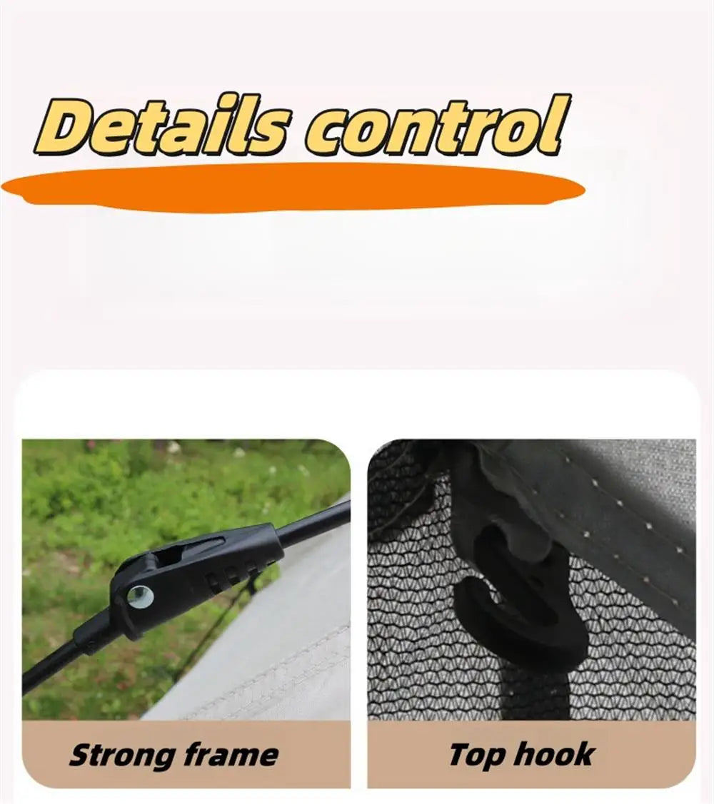 Camping Waterproof Tent 2-3 People One-touch Camping Tent Outdoor Ultralight Portable Sun Shelter Beach Tent for Outdoor Fishing