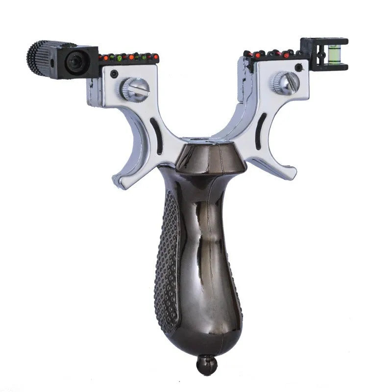 Powerful Slingshot with Laser Spirit Level Fast Press Bow Catapult Precision Infrared Outdoor Sports Hunting Shooting Sling Shot